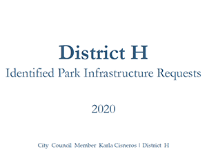 Identified Parks Infrastruture Requests