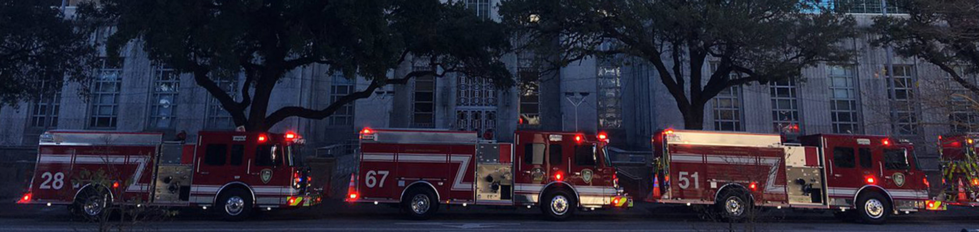 Fire Engines at City Hall