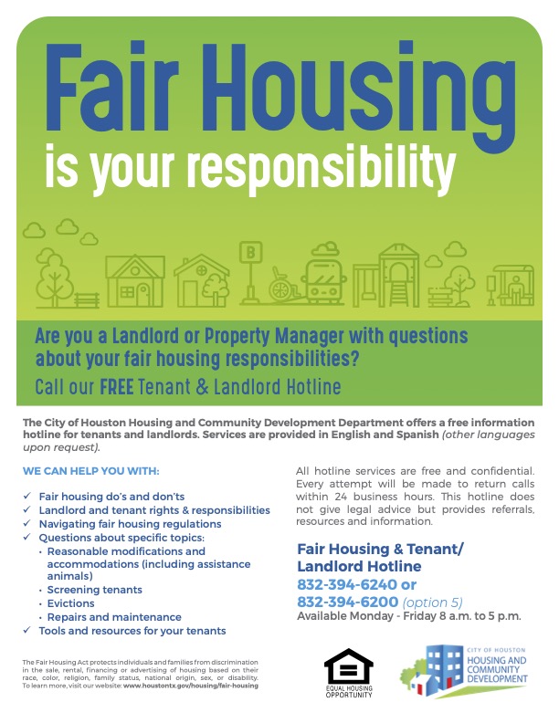 Hotline for Landlords and Property Managers Poster