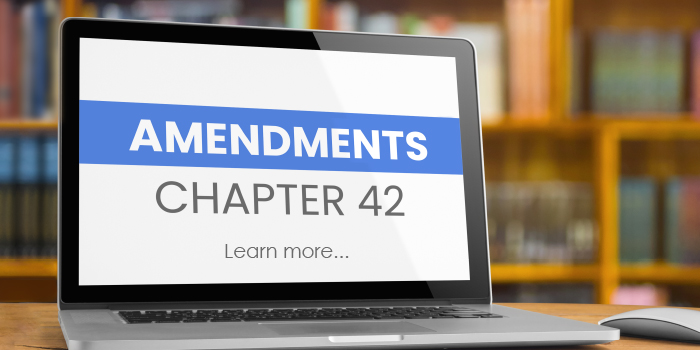 Chapter 42 Amendments