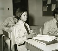 CadetFemale posed in class circa 1950 so 1960s RPD
