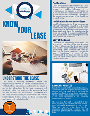 Know Your Lease - English