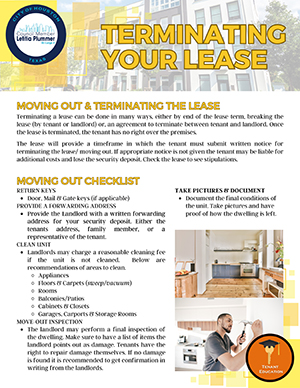 Terminating Your Lease - English
