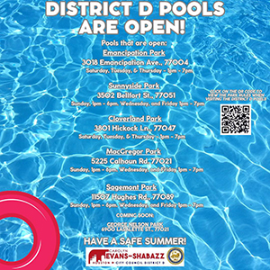 District D Pools Open