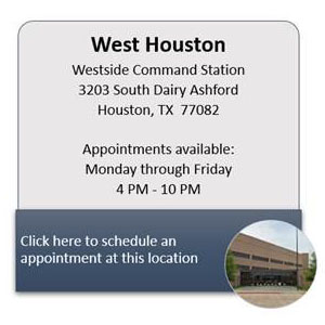 Click Here to Schedule and Appointment at the West Location