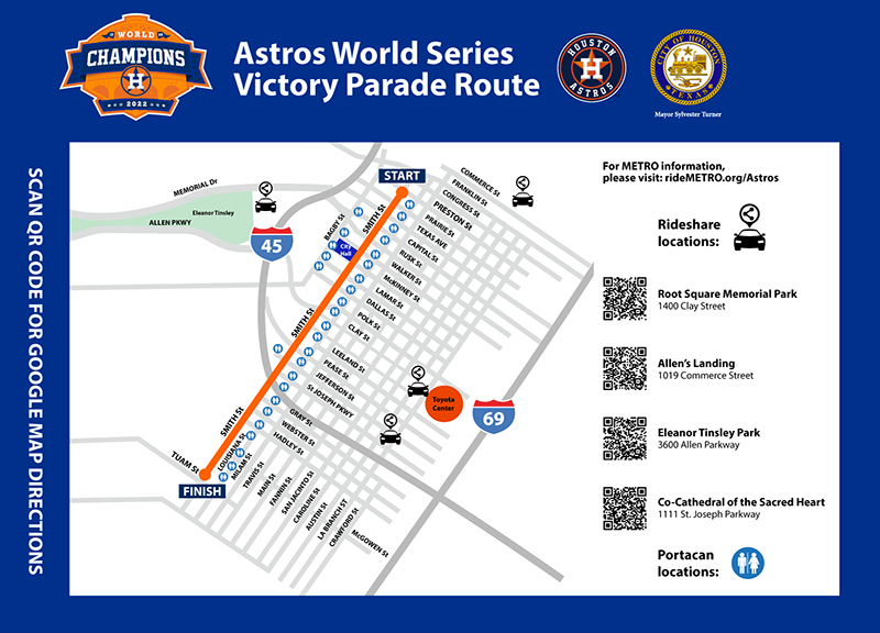 World Series Champions Parade Route