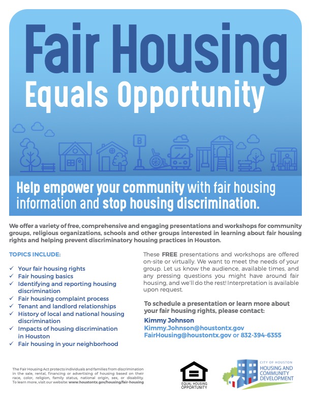 Fair Housing for the Community Poster