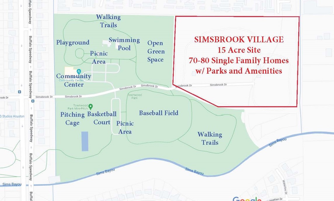 Simsbrook Village Map