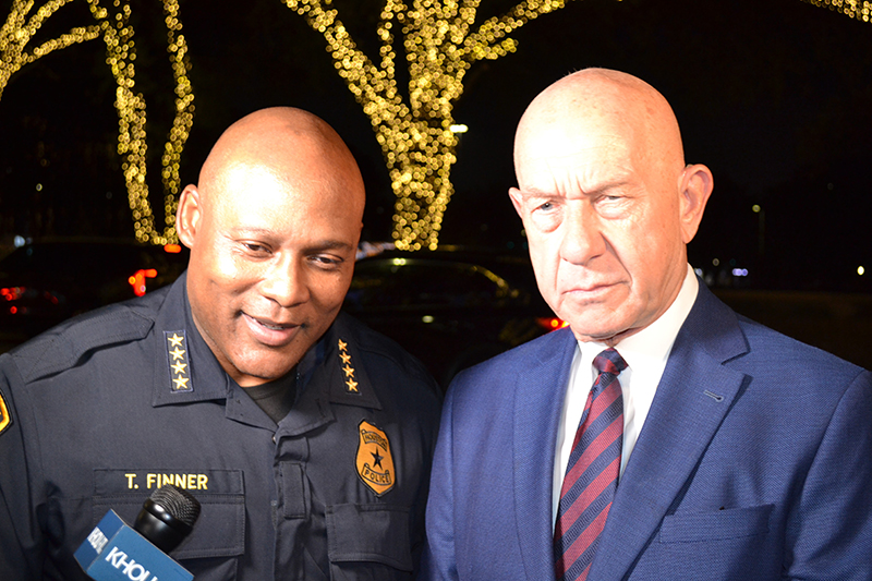 Police Chief Finner and Mayor Whitmire