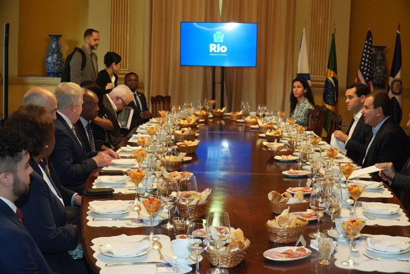 Meeting between the mayors of Houston and Rio de Janeiro