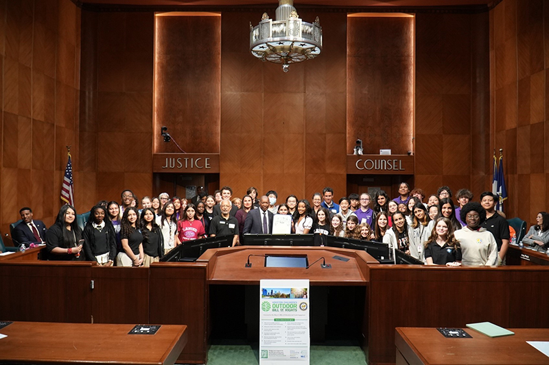Lanier Middle School Students at City Council Chambers