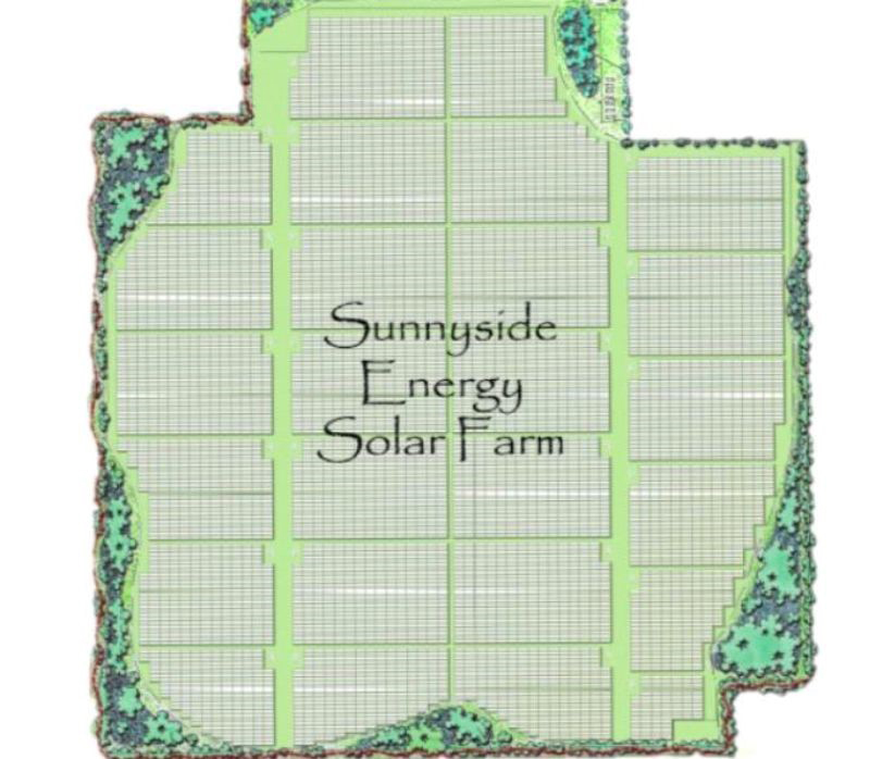 Sunnyside Solar Farm Drawing