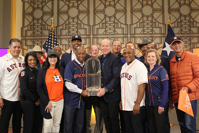 World Series Trophy Group Photo