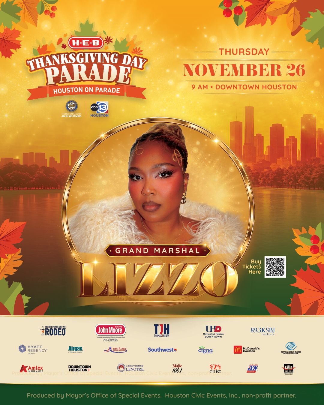 Lizzo Thanksgiving Day Parade Flyer