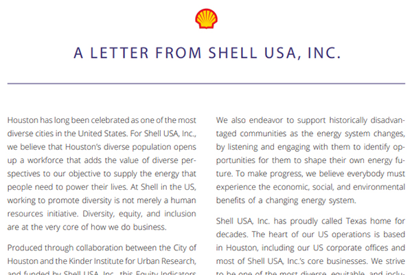 Letter from Shell USA