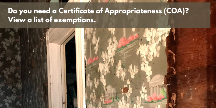 COA Exemptions