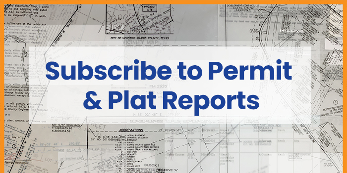 Subscribe to Permit and Plat Reports
