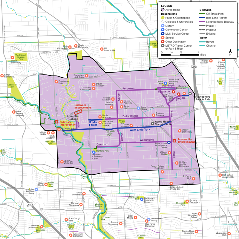 Phase 1 Bikeway Network
