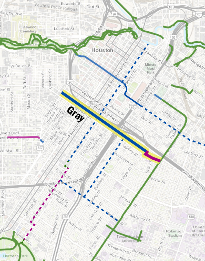 Gray Street Corridor Route Map