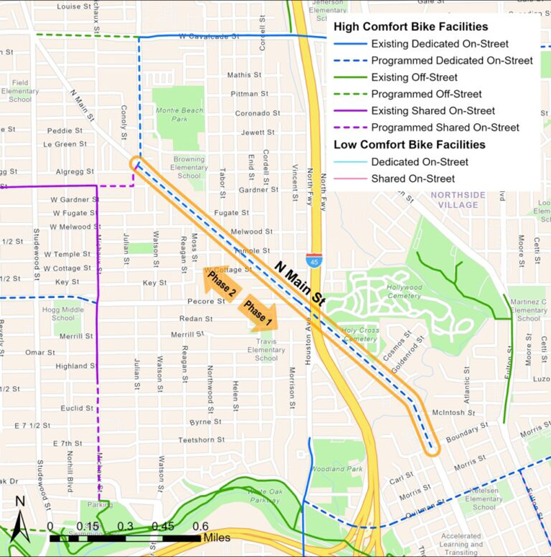 North Main Street Route Map